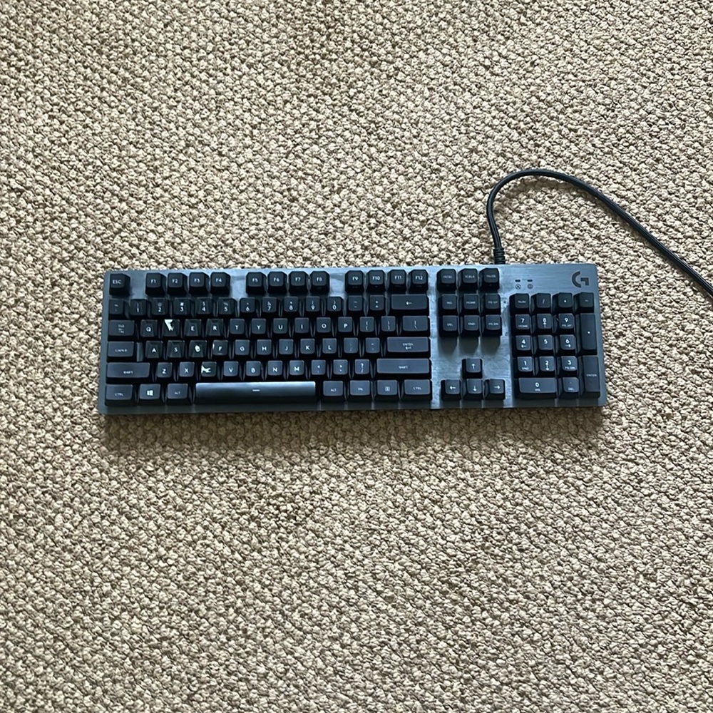 Logitech Full Size Keyboard with red and rgb lighting